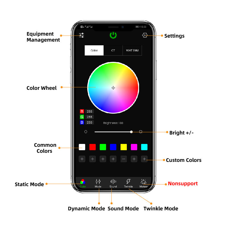DC12V 16W Double Head Bluetooth & RF Music Twinkle RGBW LED Fiber Optic Illuminator DC12V 16W Double Head Bluetooth & RF Music Twinkle RGBW LED Fiber Optic Illuminator